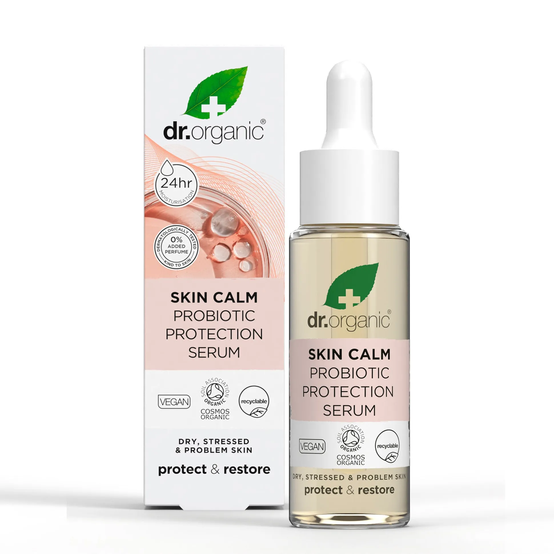 Dr Organic Skin Calm Probiotic Protection Serum 30ml