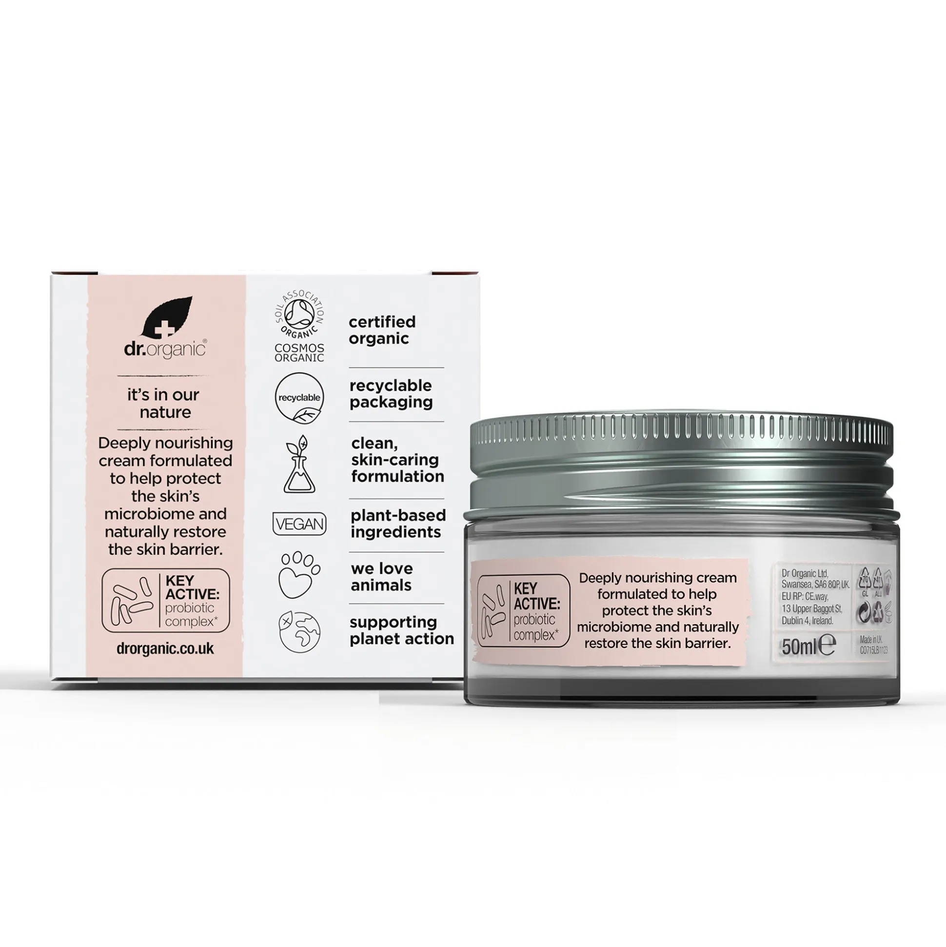 Dr Organic Skin Calm Probiotic Concentrated Cream 50ml