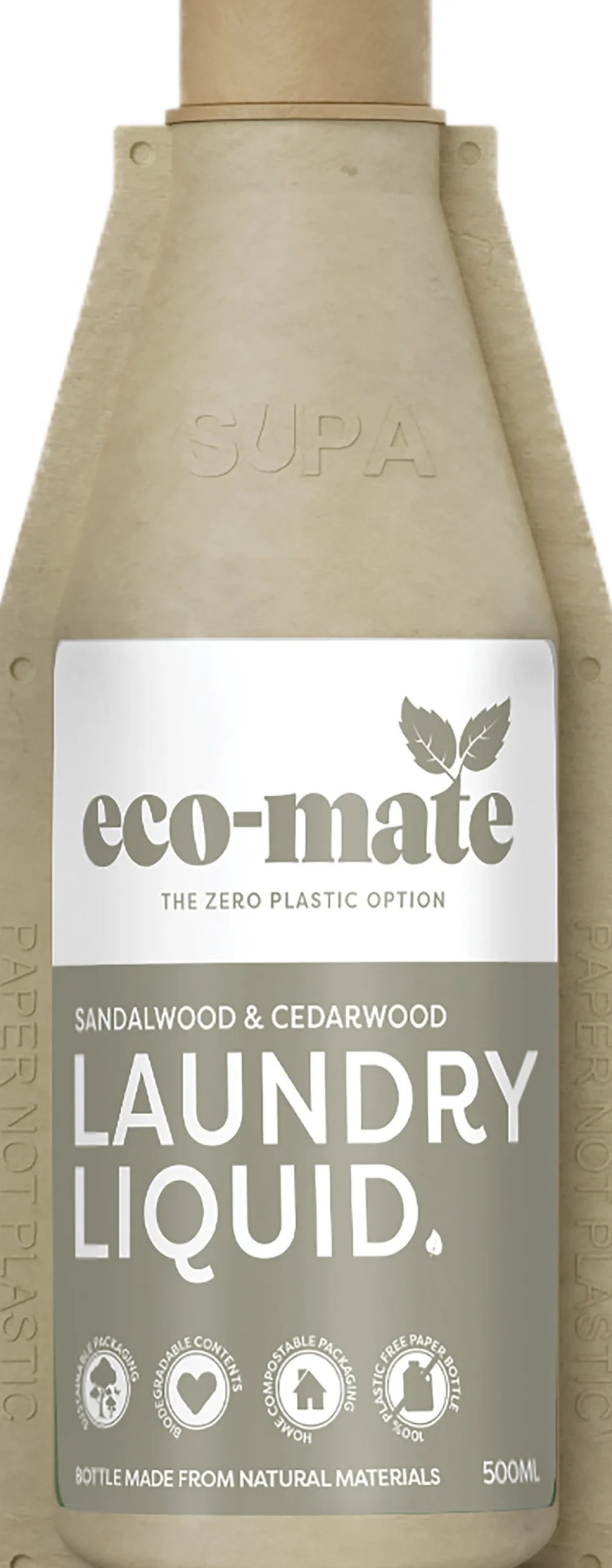eco-mate Sandalwood & Cedarwood Non-Bio Laundry Liquid 500ml