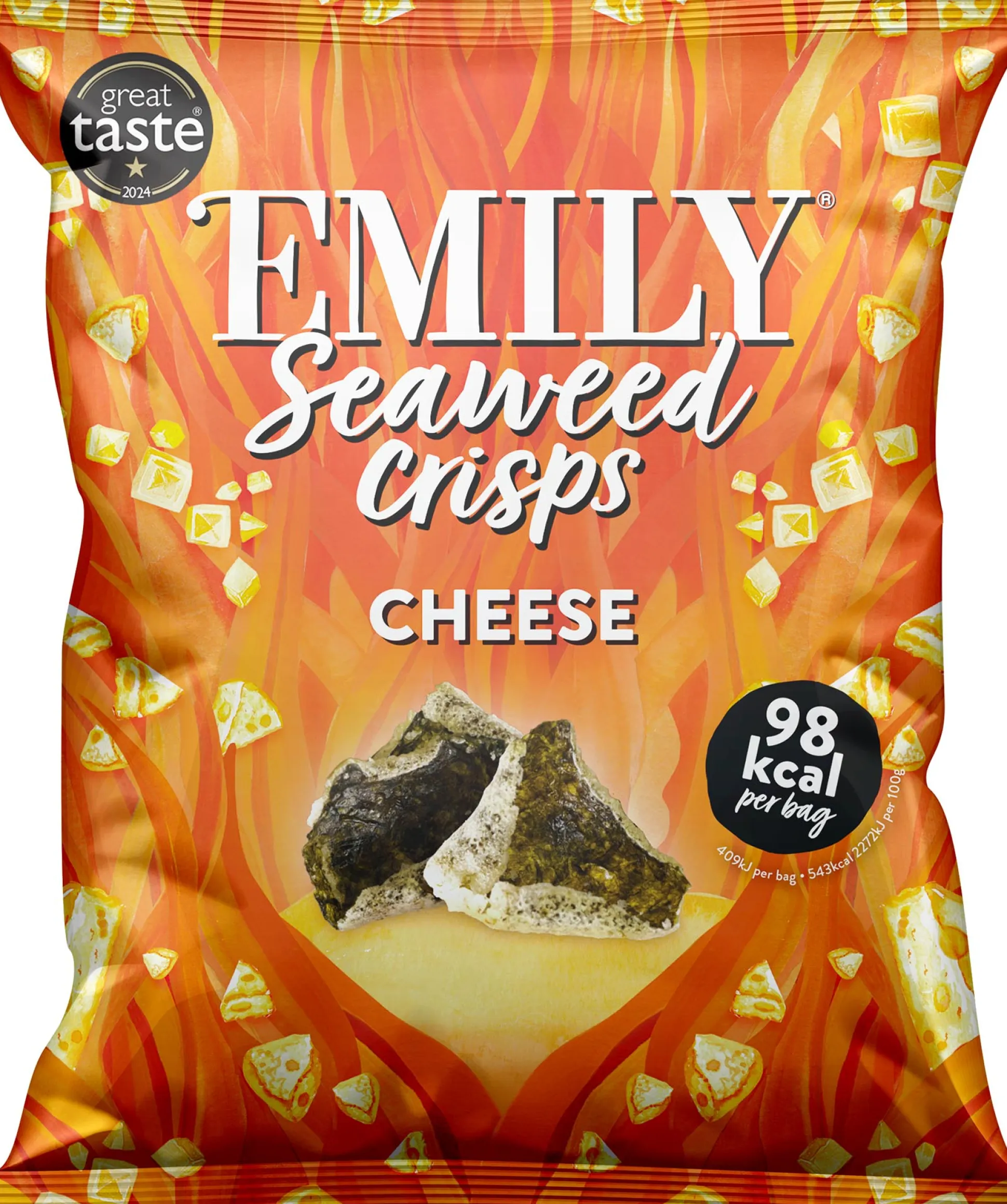 EMILY Seaweed Crisps - Cheese Flavour 18g