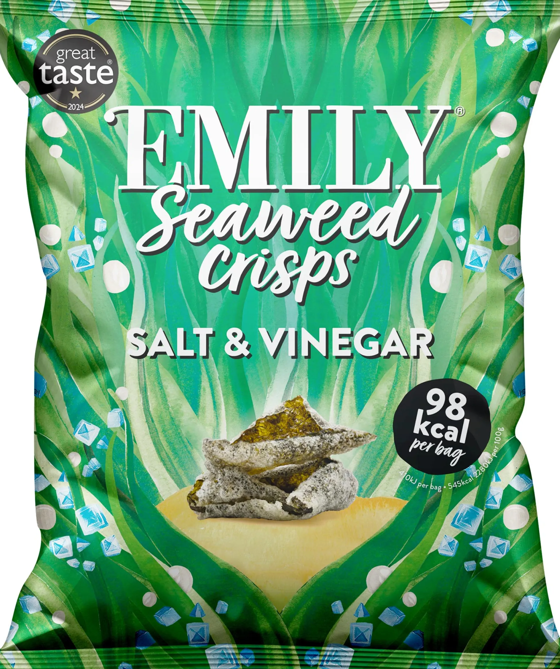 EMILY Seaweed Crisps - Salt & Vinegar 18g