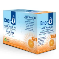 Ener-D Vit D3 1000IU Sugar Free Drink Mix - Orange 24 sachet