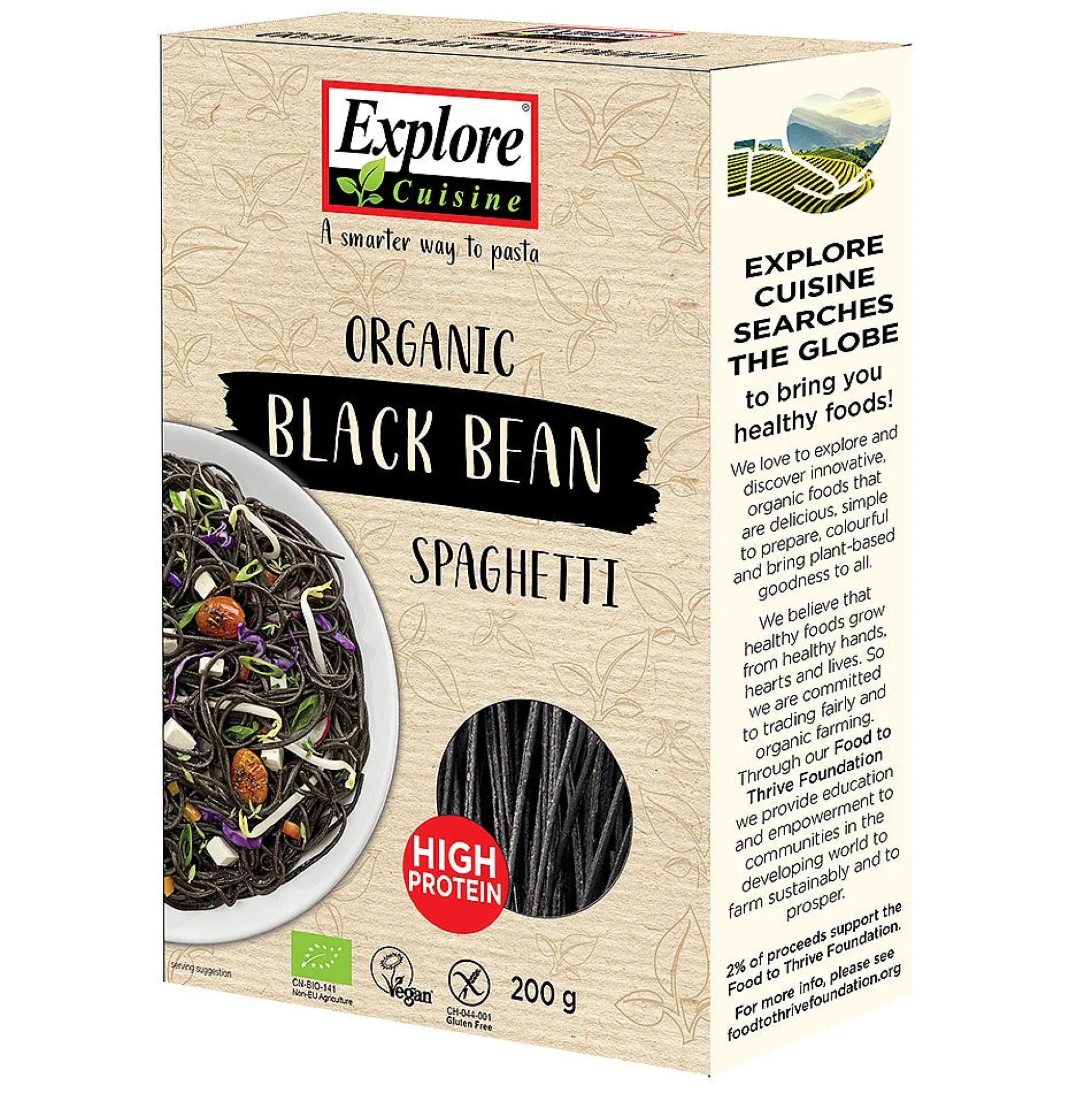 Explore Cuisine Black Bean Spaghetti 200g