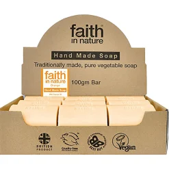 Faith In Nature Orange Soap Unwrapped Box 18 box