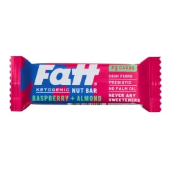 FattBar Raspberry & Almond Bar 30g