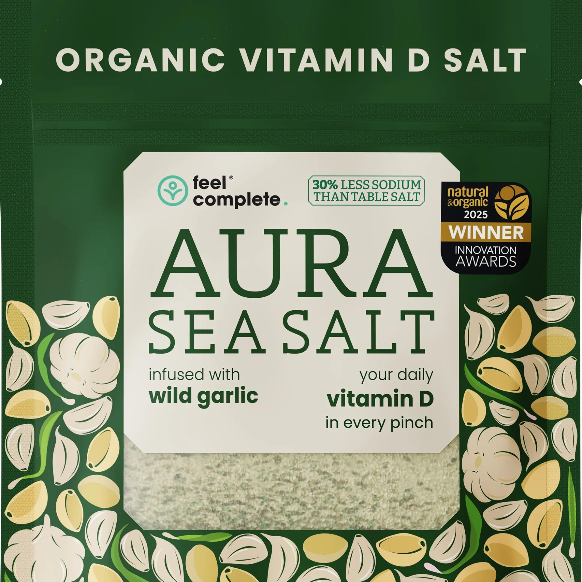 Feel Complete Aura Sea Salt (Wild Garlic) 80g