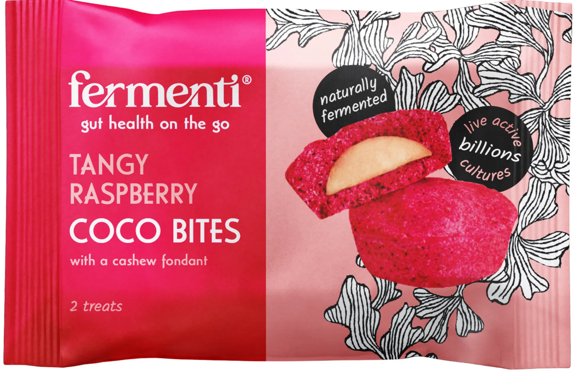 Fermenti Tangy Raspberry Coco Bites 12g