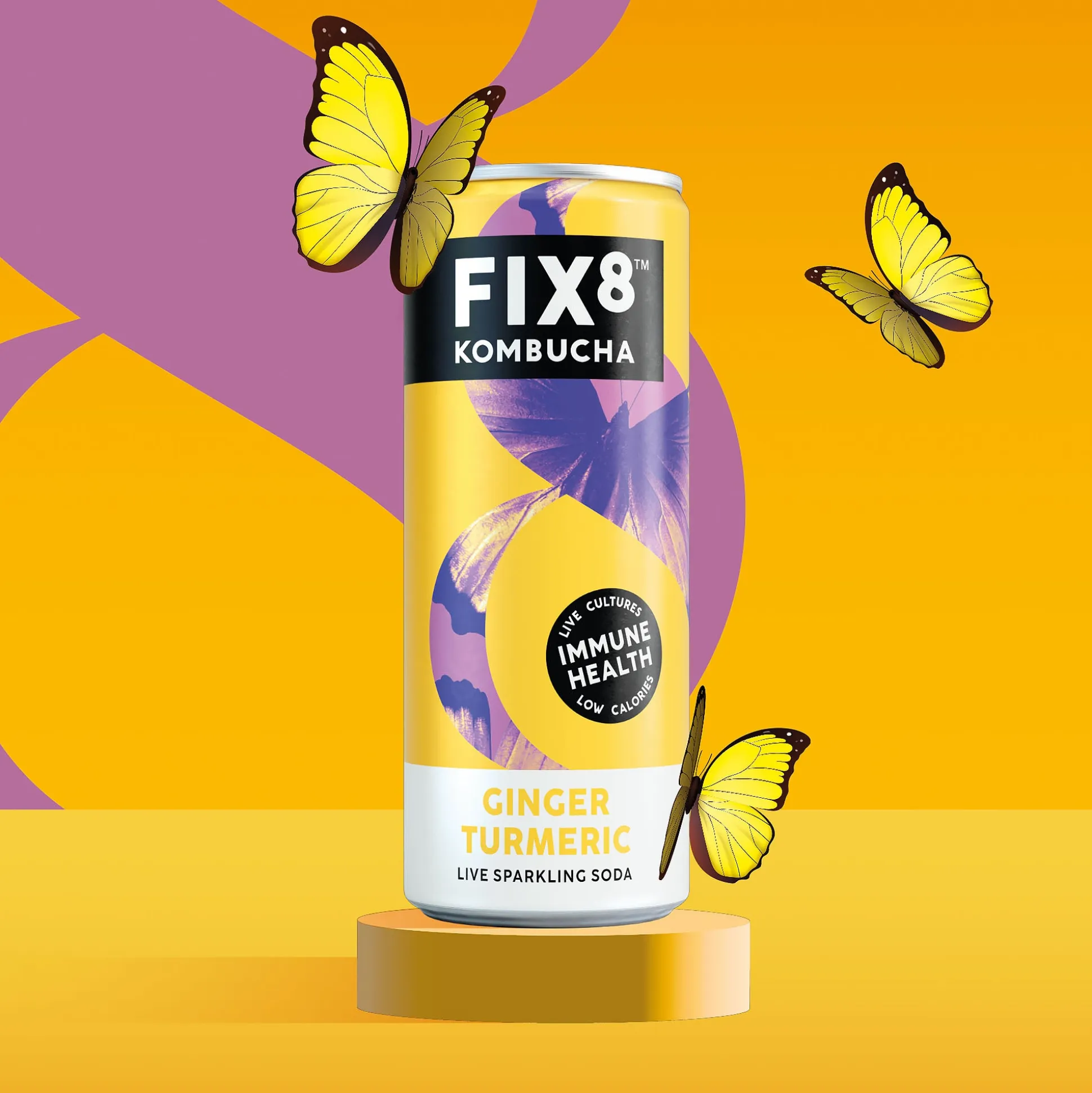 Fix8 Ginger Turmeric Kombucha 250ml