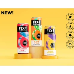 Fix8 Sicilian Citrus Kombucha Multipack 4x250ml