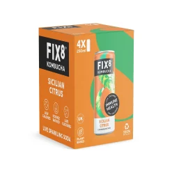 Fix8 Sicilian Citrus Kombucha Multipack 4x250ml