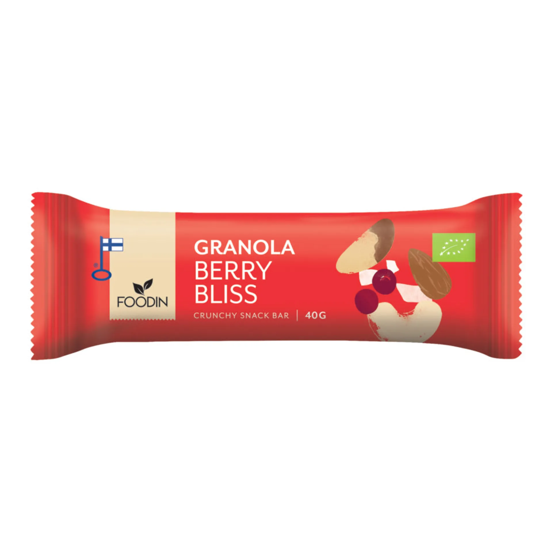 Foodin Granola Bar Berry Bliss Organic 40G 12PK 40g
