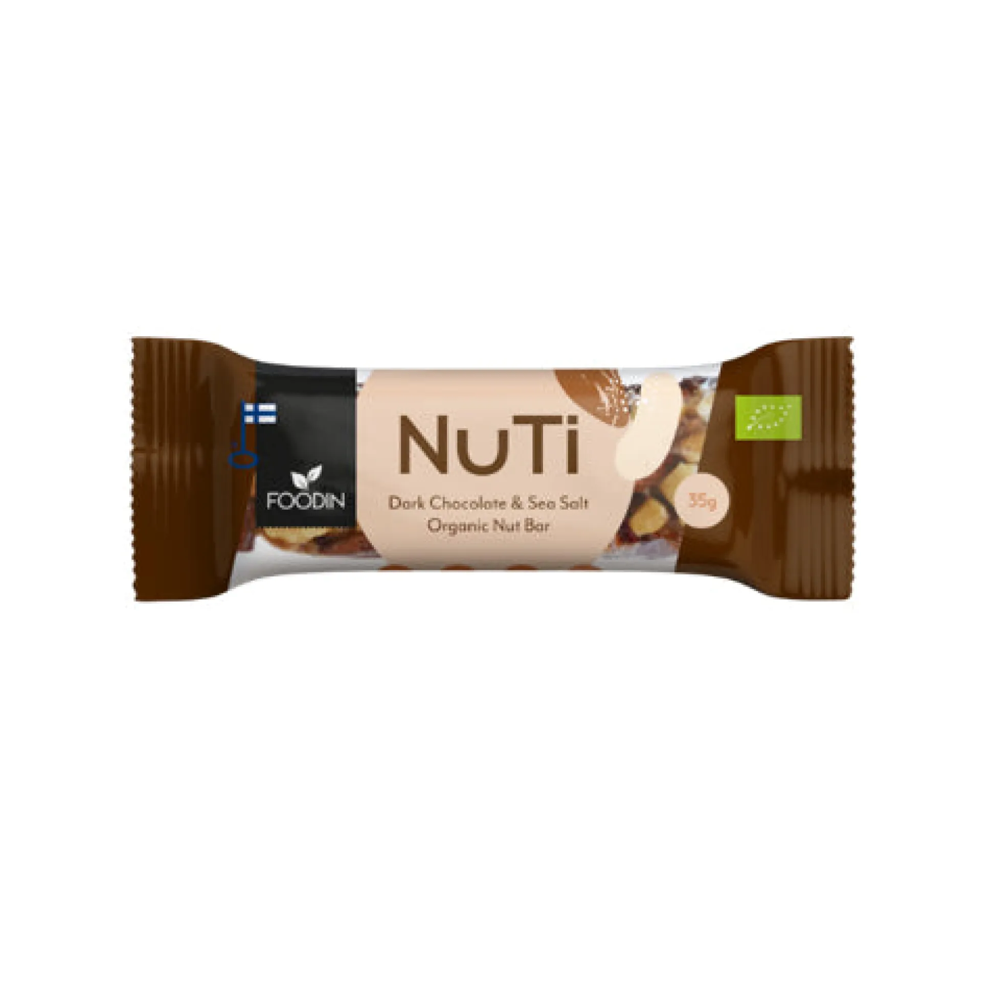 Foodin NUTI Almonds Dark Chocolate & Sea Salt 35g 15PK 45g