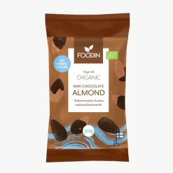 Foodin Organic Raw Chocolate No Added Sugar Almond 50G 50g