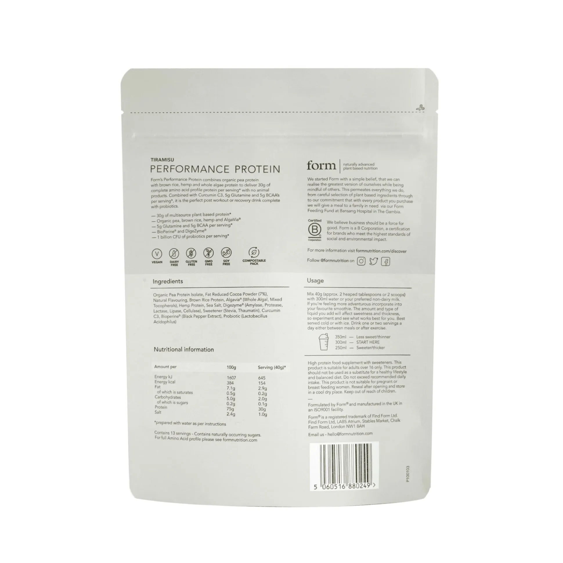 Form Performance Protein - Tiramisu 520g