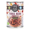 Free & Easy Three Bean Chilli Ready Meal 400g