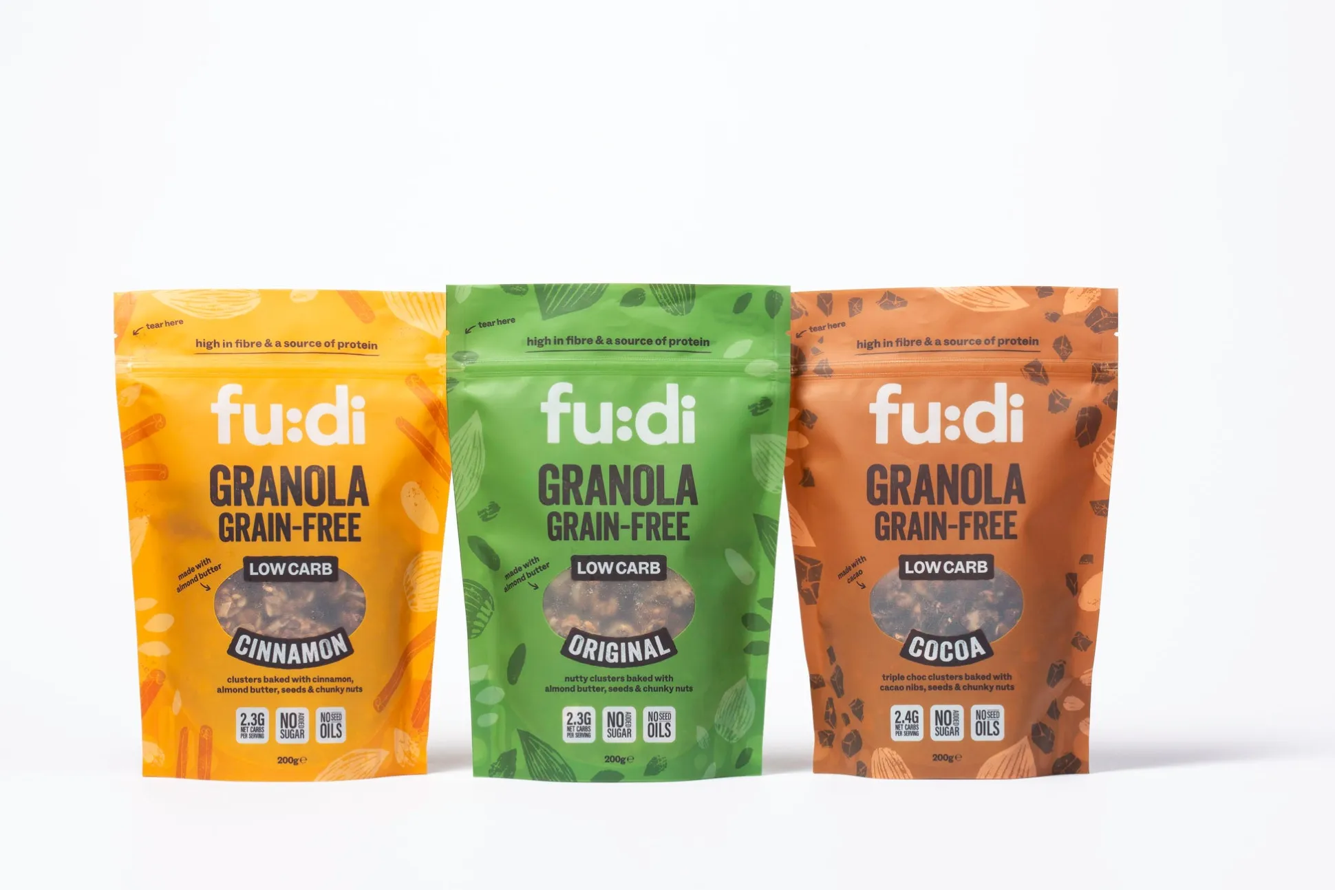 fu:di Grain-Free Granola - Cinnamon 200g