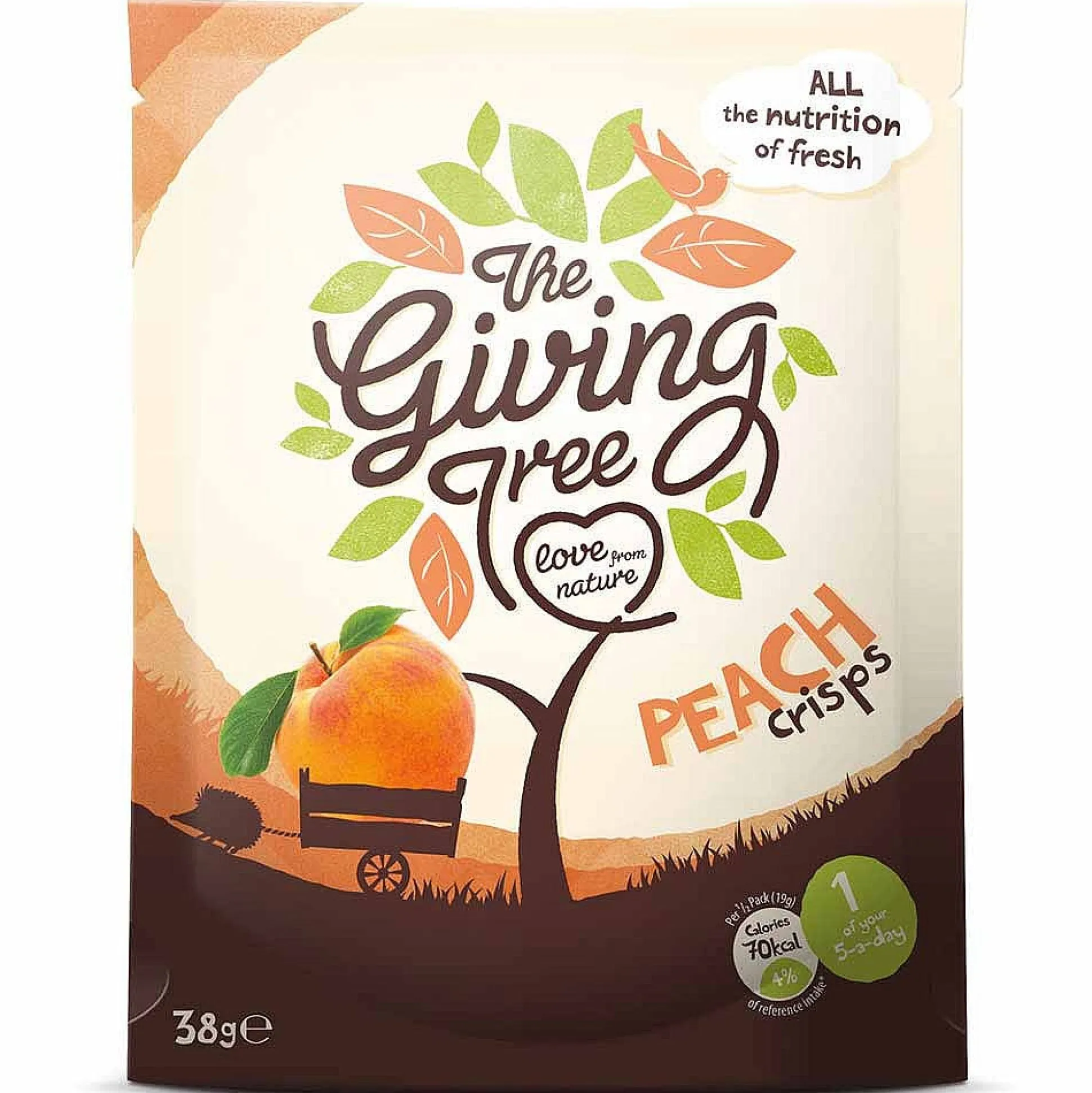 Giving Tree Peach Crisps 38g