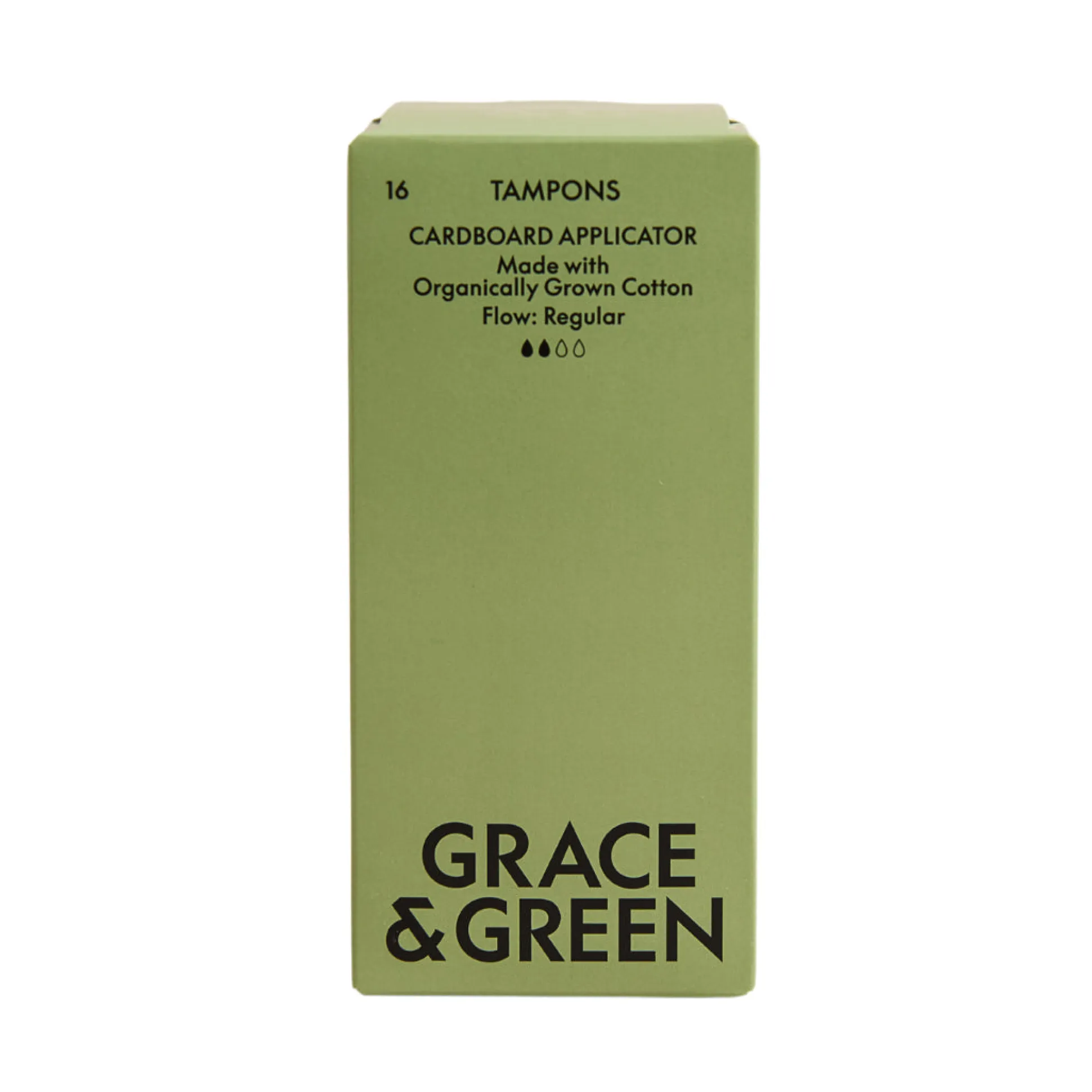 Grace & Green Organic Cotton Applicator Tampons - Regular 16 tampons