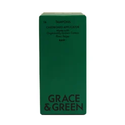 Grace & Green Organic Cotton Applicator Tampons - Super 14 tampons