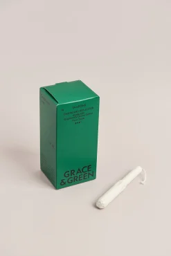 Grace & Green Organic Cotton Applicator Tampons - Super 14 tampons
