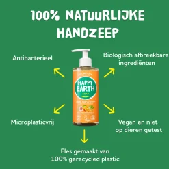 Happy earth natural Hand Soap Rose Petitgrain 300ml