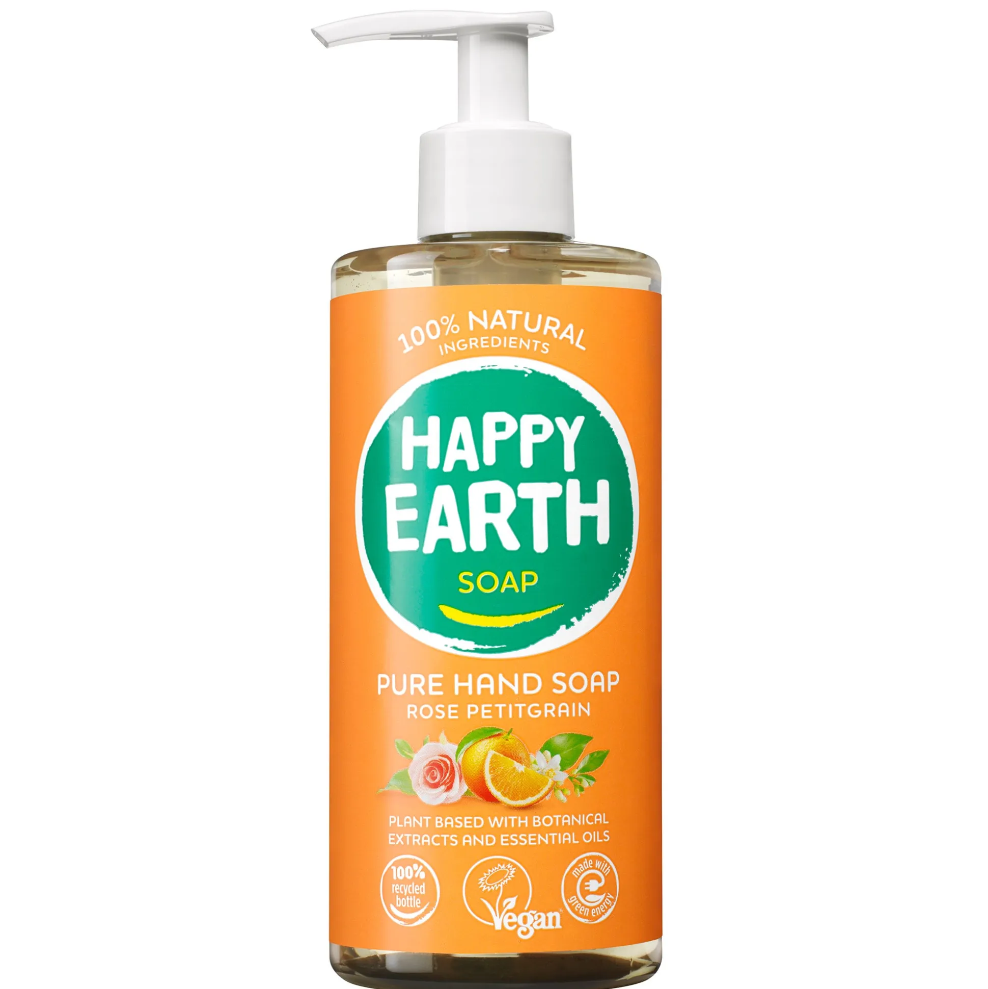 Happy earth natural Hand Soap Rose Petitgrain 300ml