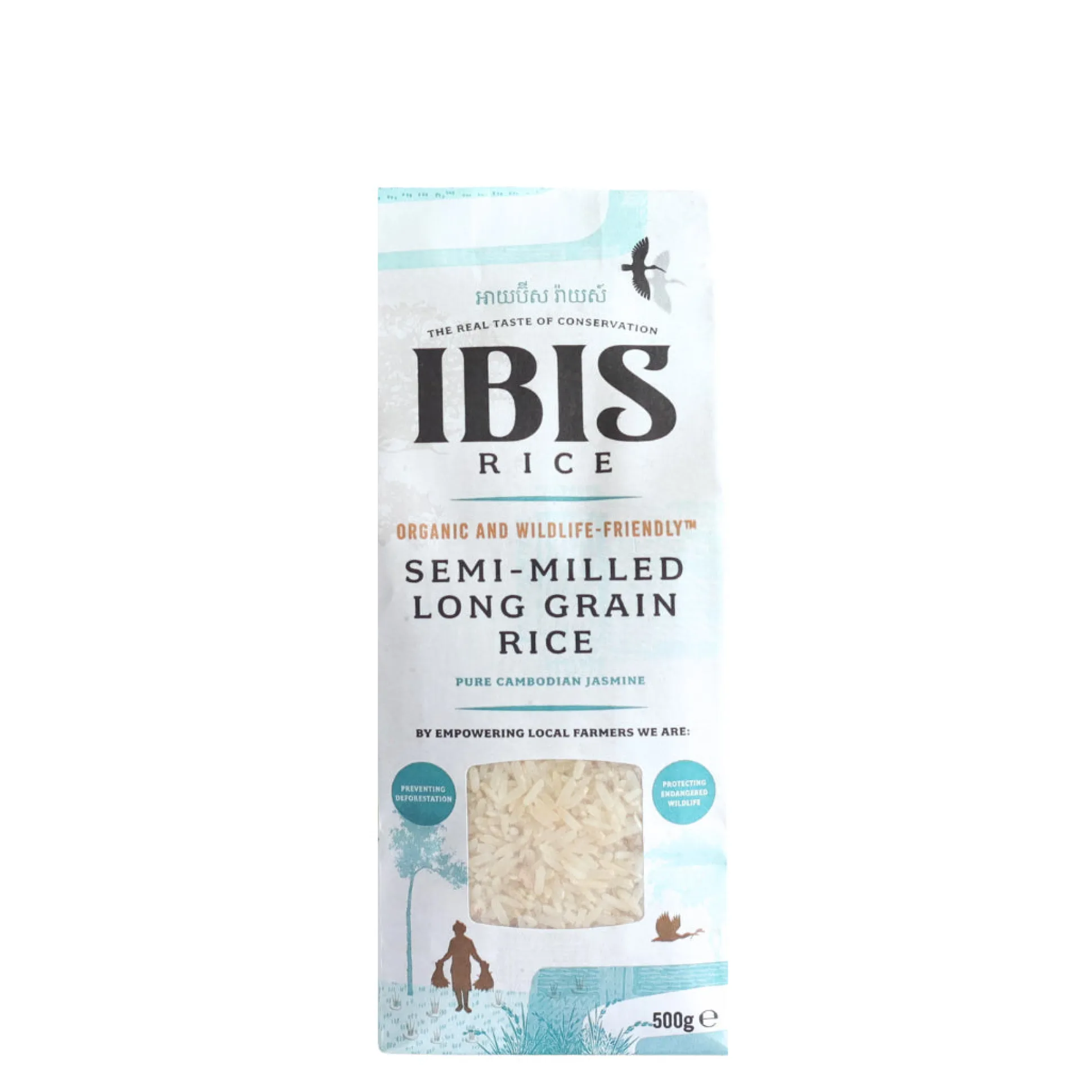 Ibis Organic Semi-milled Long Grain Jasmine Rice 500g