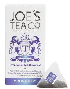 Joe's Tea Co. Ever-So-English Breakfast 15x Biodegradeable Pyramid Bags 15 bags
