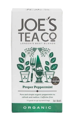 Joe's Tea Co. Proper Peppermint 15x Biodegradeable Pyramid Bags 15 bags
