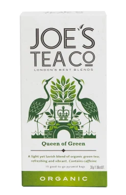 Joe's Tea Co. Queen of Green 15x Biodegradeable Pyramid Bags 15 bags