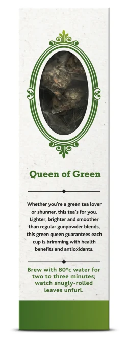 Joe's Tea Co. Queen of Green 15x Biodegradeable Pyramid Bags 15 bags
