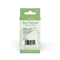 Just Natural Herbs Organic Yellow Mustard Seeds 50g