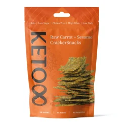 Keto8 Carrot & Sesame Cracker Snacks 35g