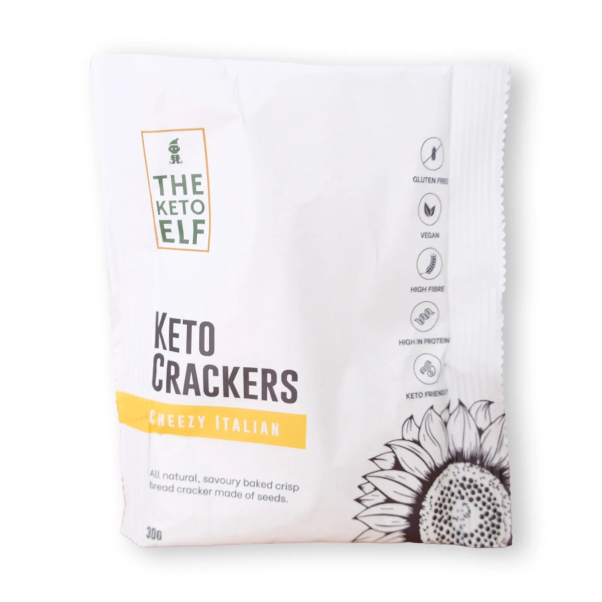 Keto Elf Cheezy Italian Keto Crackers 30g