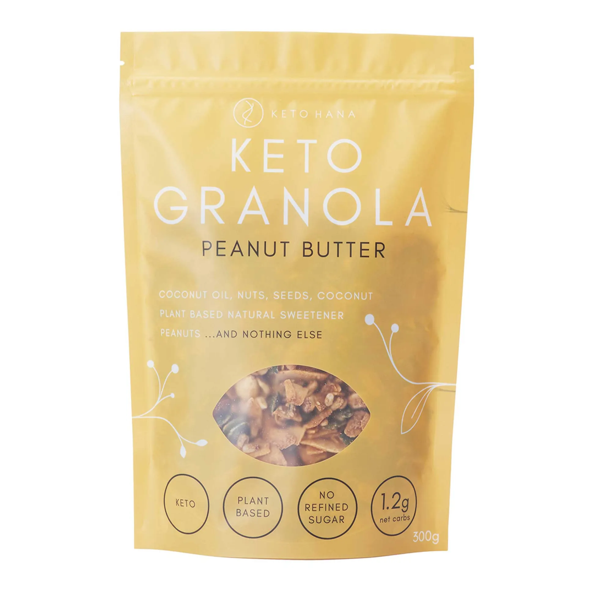 Keto Hana Keto Friendly Granola - Peanut Butter 300g