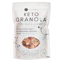 Keto Hana Keto Friendly Granola - Coconut & Almond 300g