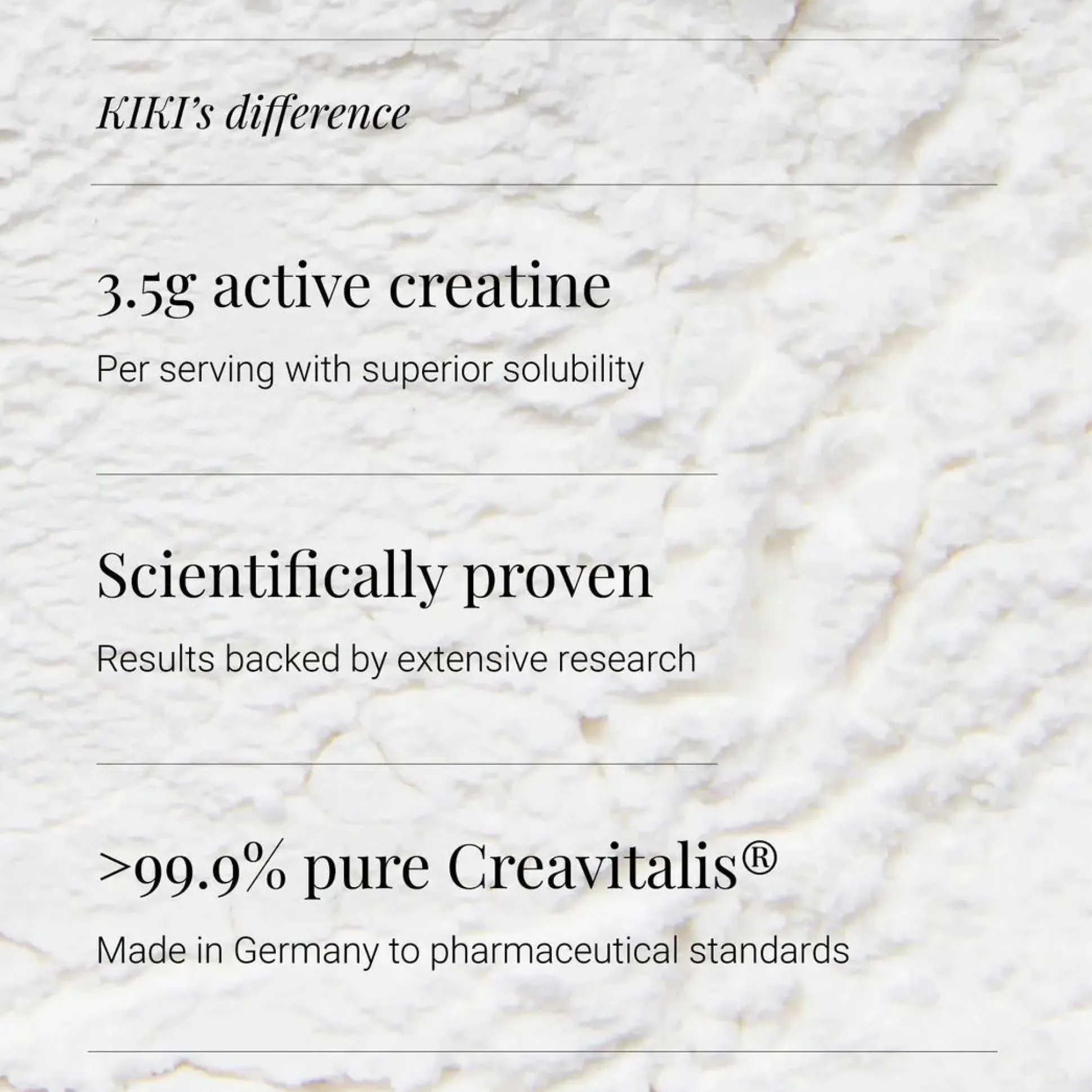 KIKI Health Creatine Monohydrate 120 caps