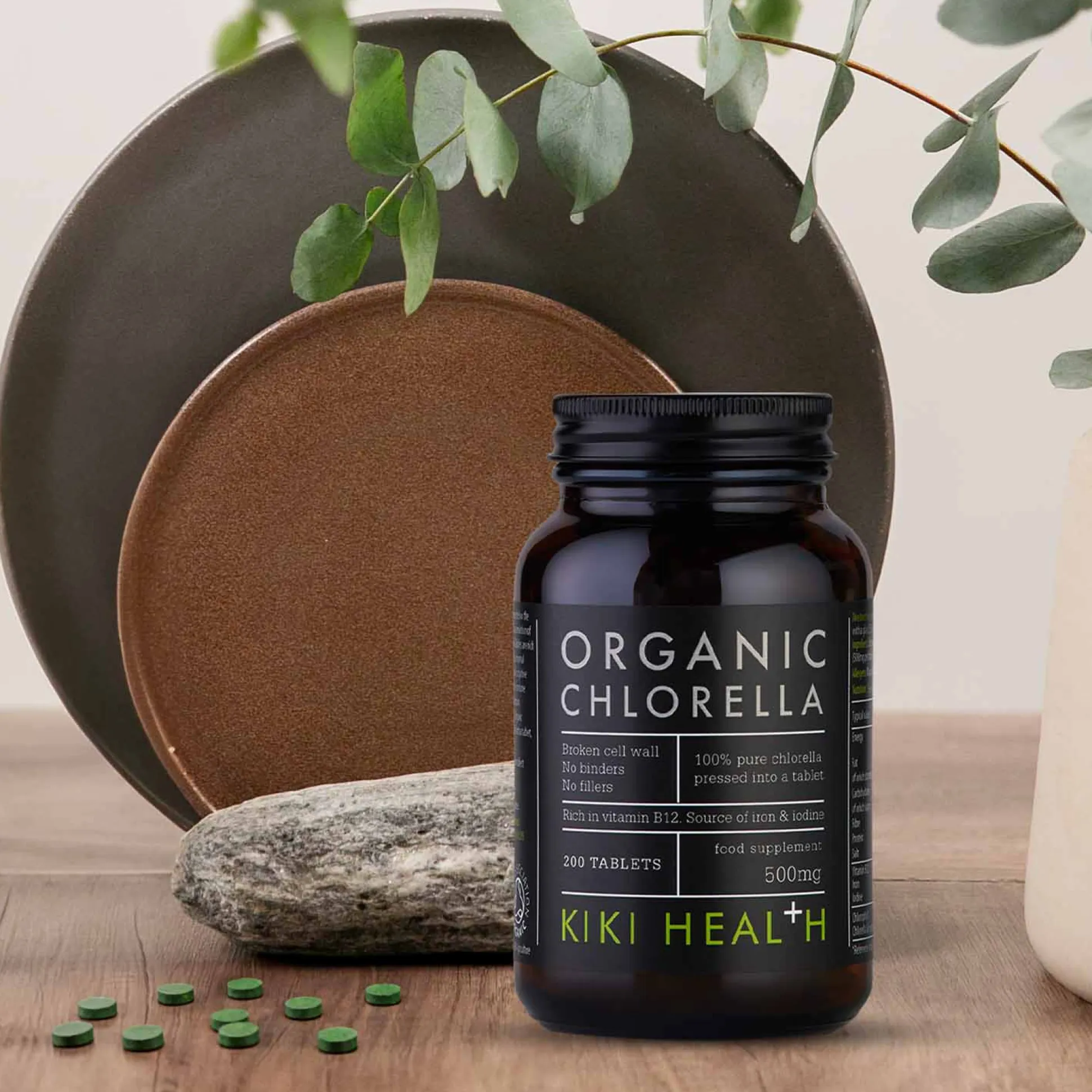 KIKI Health Organic Chlorella 200 tabs