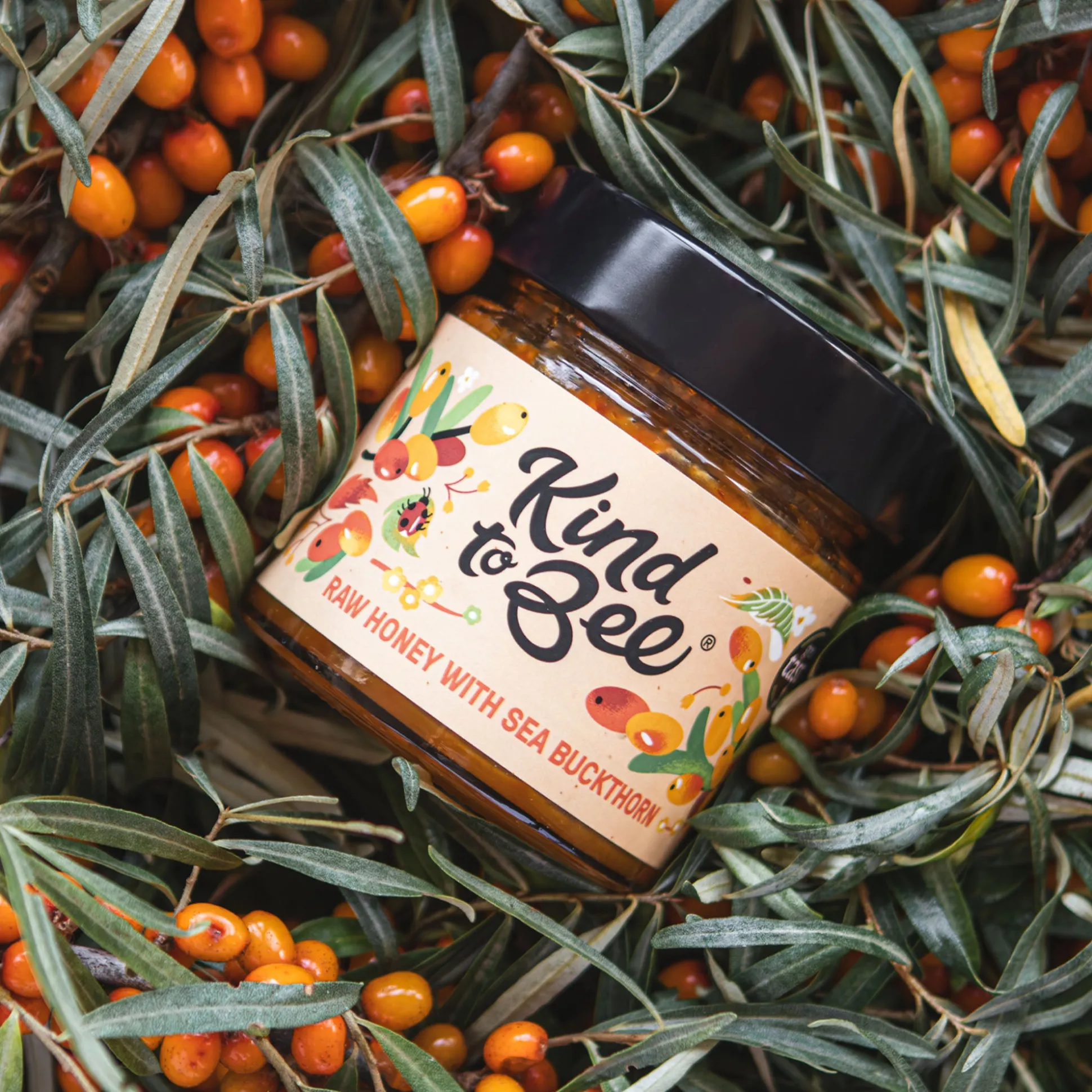 Kind to Bee Honey with Sea Buckthorn 250g