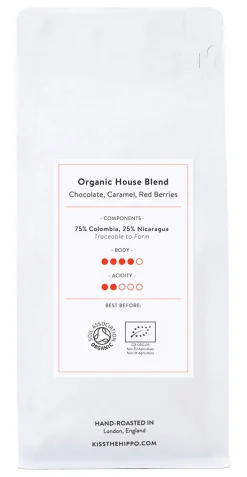 Kiss the Hippo Coffee Organic House Blend 250g (Ground for Filter) 250g