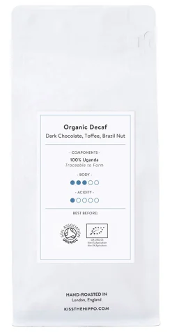 Kiss the Hippo Coffee Organic Decaf Single Origin 250g (Ground for Filter) 250g