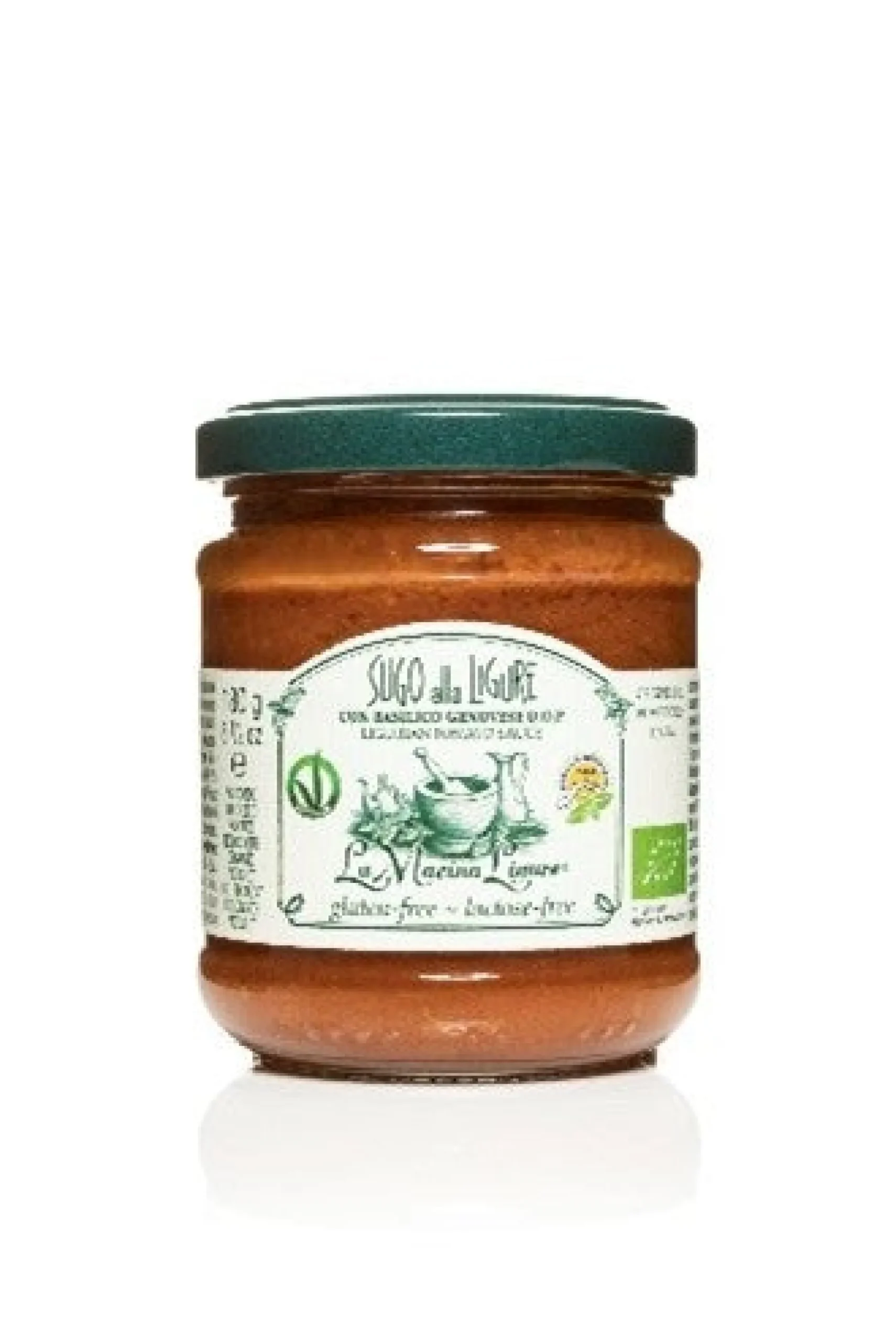 La Macina Ligure Tomato Sauce with Genovese Basil DOP 180g