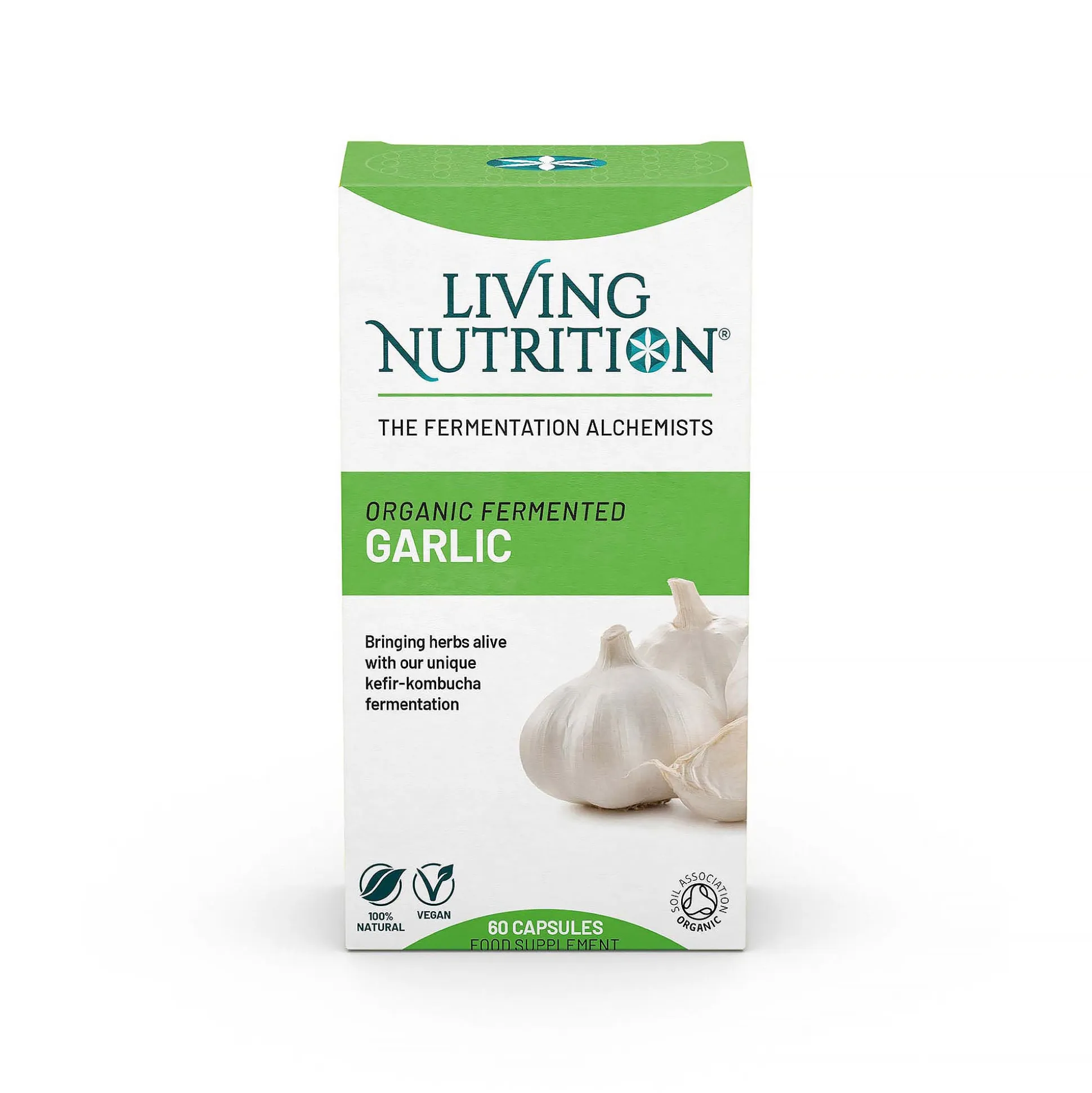 Living Nutrition Fermented Garlic 60 Caps