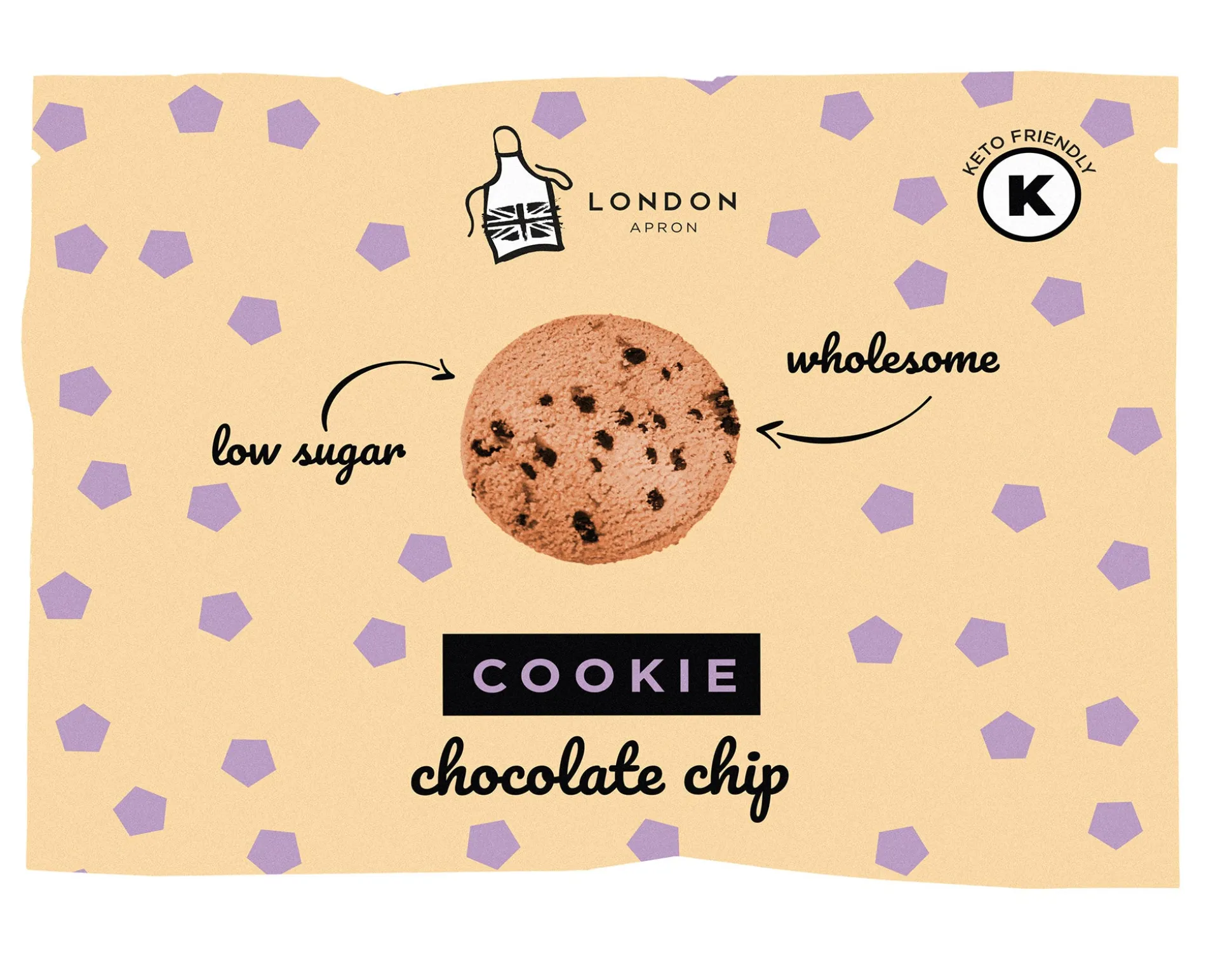 London Apron Low Sugar Chocolate Chip Cookie 35g