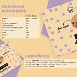 London Apron Low Sugar Chocolate Chip Cookie 35g