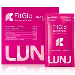 LUNJ FitGlo 8 in 1 Daily Complex Wild Berry Flavour 14 Sachets