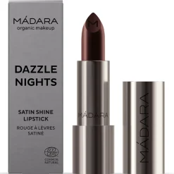 MADARA DAZZLE NIGHTS Satin Shine Lipstick, #504 DOMINANCE 3g