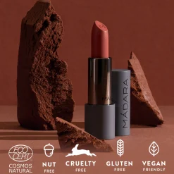 MADARA VELVET WEAR Matte Cream Lipstick, #33 MAGMA 3g
