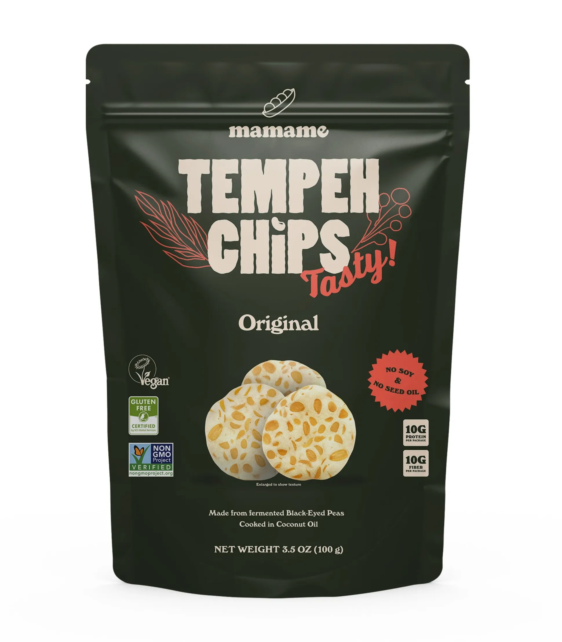 Mamame Tempeh Chips Original 100g