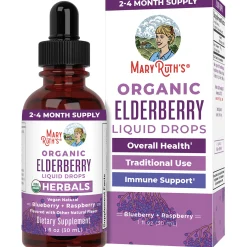 MaryRuth's Elderberry Drops (Blueberry + Raspberry) 29ml